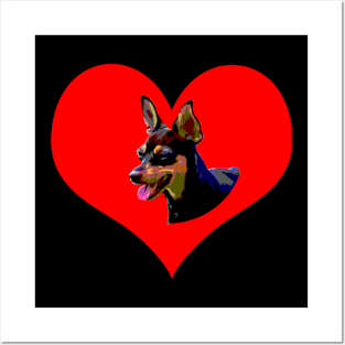 love pinscher Posters and Art